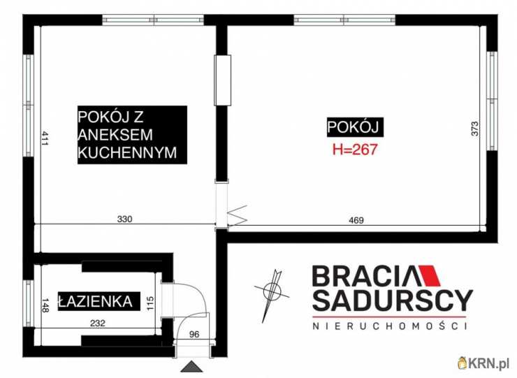 Kraków, Dębniki, ul. Praska, Mieszkanie  na sprzedaż, 2 pokojowe