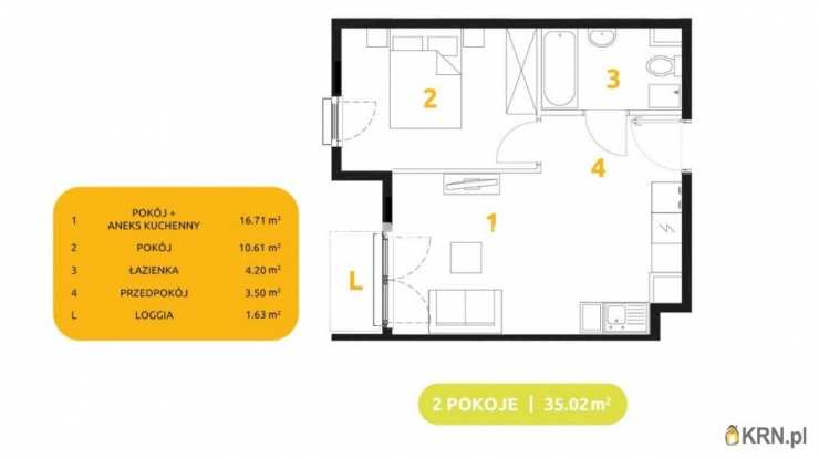 Kraków, Prądnik Biały, ul. 29 Listopada, Mieszkanie  na sprzedaż, 2 pokojowe