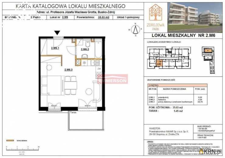 Mieszkanie  na sprzedaż, 1 pokojowe, Busko-Zdrój, ul. 