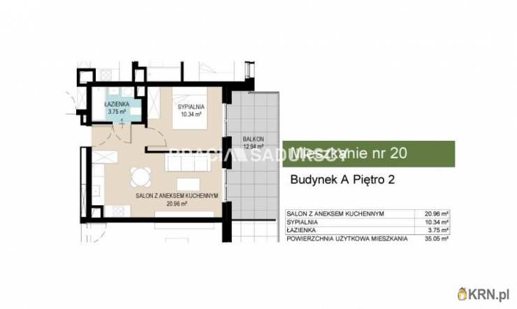 Kraków, Wzgórza Krzesławickie, ul. Kantorowicka, Mieszkanie  na sprzedaż, 2 pokojowe