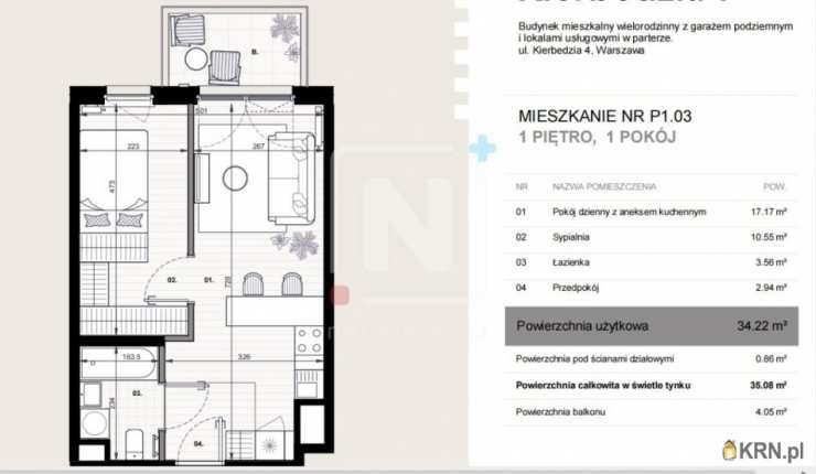 Mieszkanie  na sprzedaż, 2 pokojowe, Warszawa, Mokotów/Sielce, ul. S. Kierbedzia