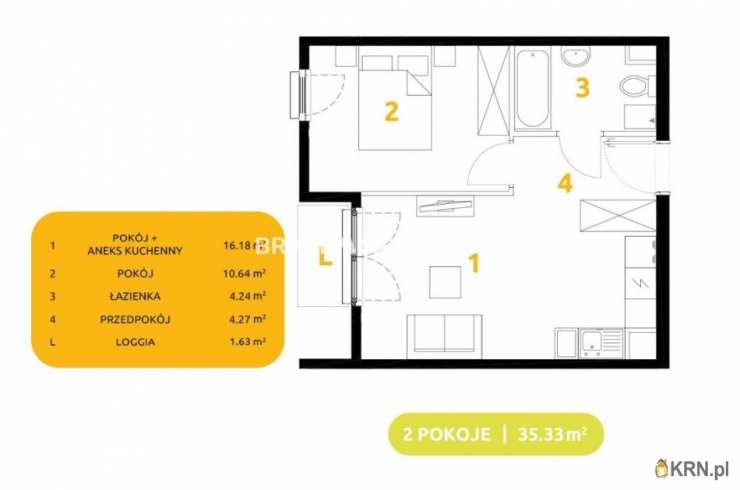 Kraków, Prądnik Biały, ul. 29 Listopada, Mieszkanie  na sprzedaż, 2 pokojowe