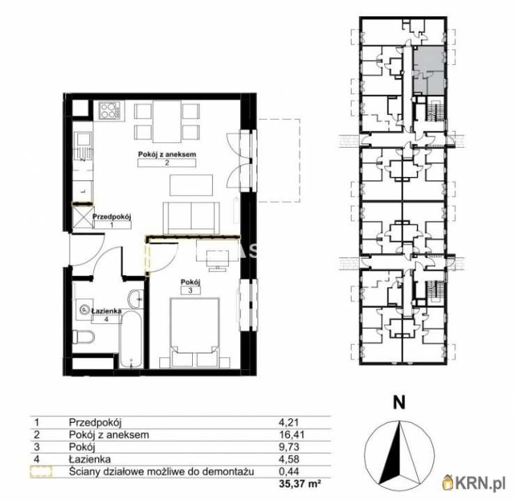 Mieszkanie  na sprzedaż, 2 pokojowe, Kraków, Bieżanów-Prokocim/Złocień, ul. 