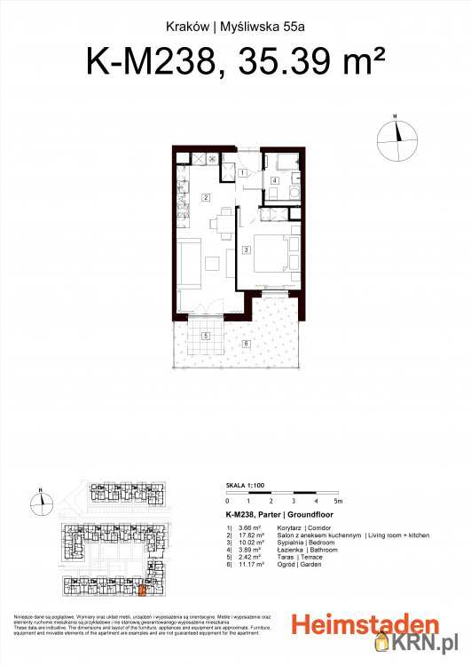 Mieszkanie  na sprzedaż, 2 pokojowe, Kraków, Podgórze/Płaszów, ul. Myśliwska