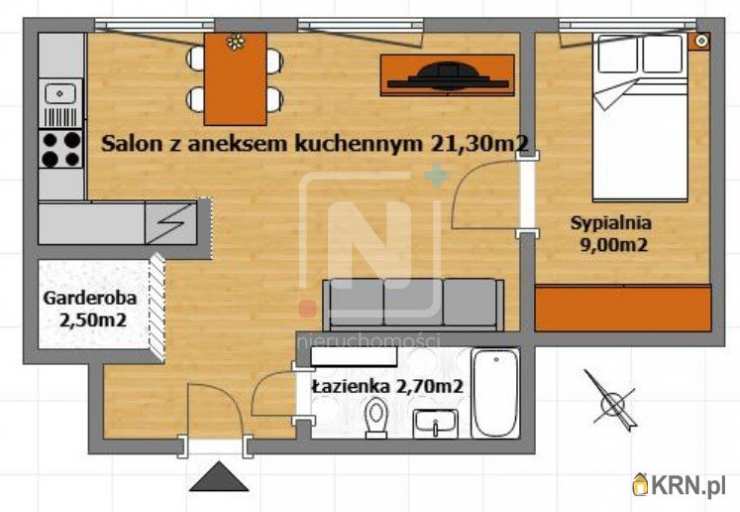 Mieszkanie  na sprzedaż, 2 pokojowe, Warszawa, Mokotów/Sadyba, ul. Bernardyńska