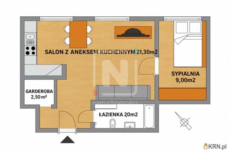 Mieszkanie  na sprzedaż, Warszawa, Mokotów, ul. Bernardyńska, 2 pokojowe