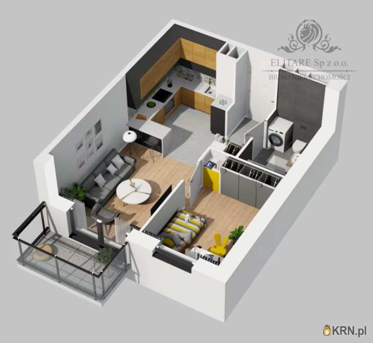 2 pokojowe, Mieszkanie  na sprzedaż, Wrocław, Krzyki, ul. 