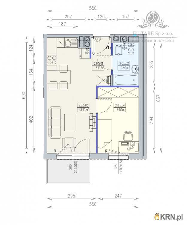 Wrocław, Krzyki, ul. , Mieszkanie  na sprzedaż, 2 pokojowe