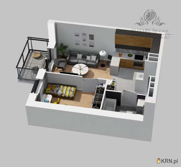 2 pokojowe, Mieszkanie  na sprzedaż, Wrocław, Krzyki, ul. 