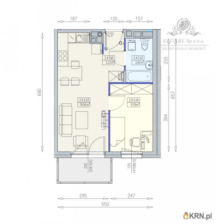 Mieszkanie  na sprzedaż, 2 pokojowe, Wrocław, Krzyki, ul. 
