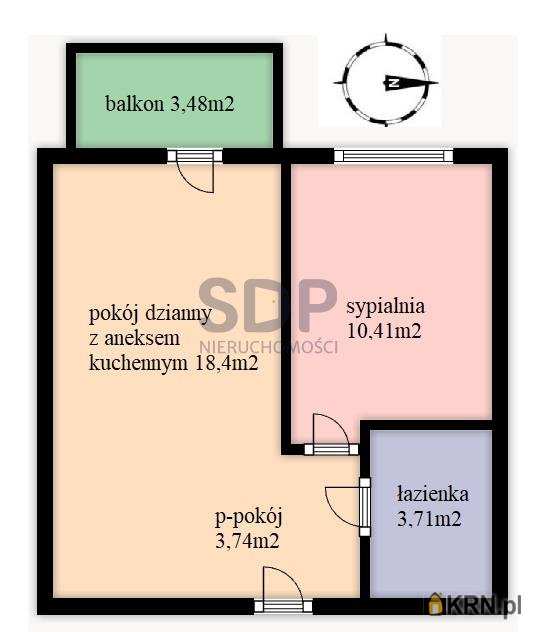Mieszkanie  na sprzedaż, 2 pokojowe, Wrocław, Psie Pole, ul. Kamieńskiego