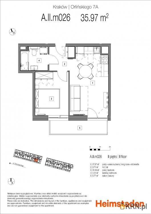 Mieszkanie  na sprzedaż, 2 pokojowe, Kraków, Czyżyny, ul. 
