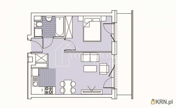 2 pokojowe, Mieszkanie  na sprzedaż, Wrocław, Psie Pole/Sołtysowice, ul. 