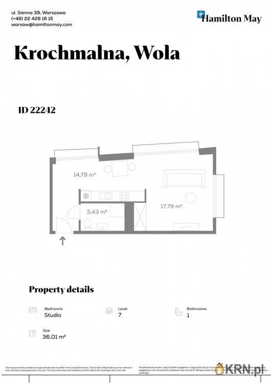 Hamilton May, Mieszkanie  do wynajęcia, Mirów, ul. 