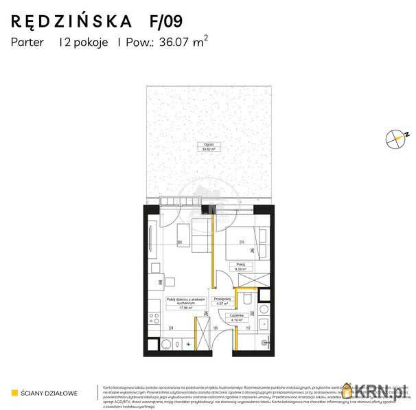 Mieszkanie  na sprzedaż, 2 pokojowe, Wrocław, Fabryczna/Maślice, ul. Rędzińska