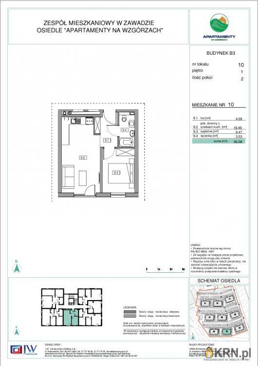 Mieszkanie  na sprzedaż, Zawada, ul. , 2 pokojowe