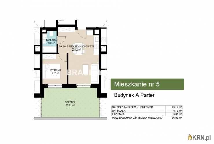 2 pokojowe, Mieszkanie  na sprzedaż, Kraków, Wzgórza Krzesławickie, ul. Kantorowicka