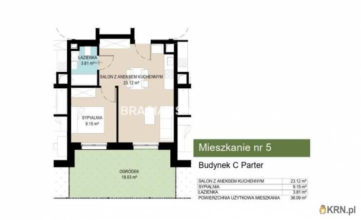 2 pokojowe, Mieszkanie  na sprzedaż, Kraków, Wzgórza Krzesławickie, ul. Kantorowicka