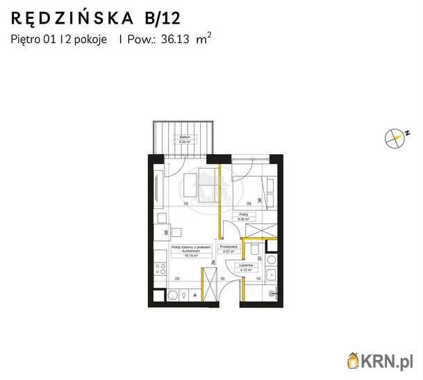 Mieszkanie  na sprzedaż, 2 pokojowe, Wrocław, Fabryczna/Maślice, ul. Rędzińska