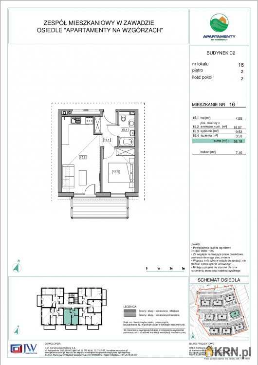 Mieszkanie  na sprzedaż, Zawada, ul. , 2 pokojowe
