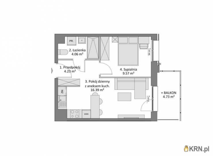 2 pokojowe, Gdańsk, Chełm, ul. Pastelowa, Mieszkanie  na sprzedaż