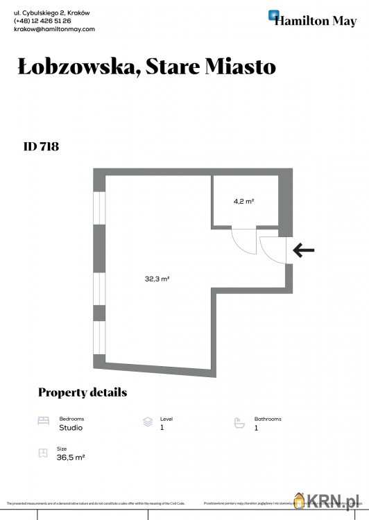 Mieszkanie  do wynajęcia, , Kraków, Stare Miasto, ul. Łobzowska