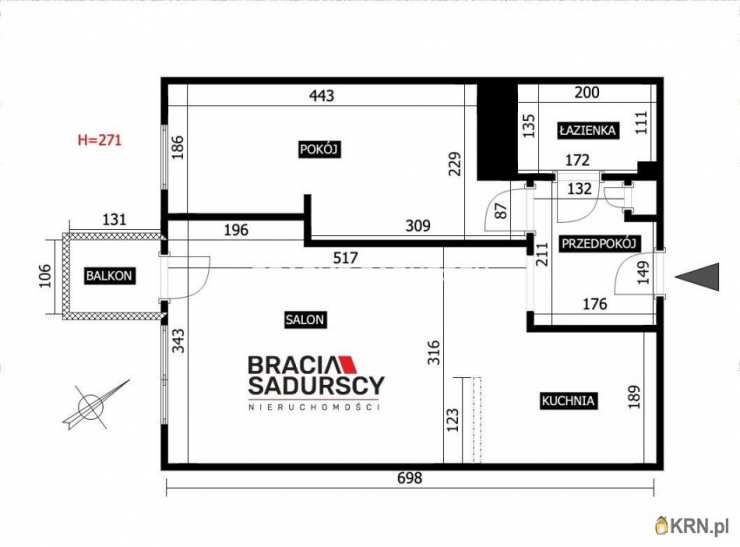 Bracia Sadurscy Oddział BS1 Kapelanka, Mieszkanie  na sprzedaż, Kraków, Nowa Huta, ul. Kolorowe