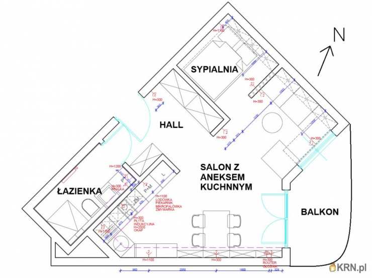 Mieszkanie  na sprzedaż, 2 pokojowe, Kraków, Grzegórzki, ul. Cystersów