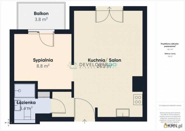 2 pokojowe, Białystok, Centrum, ul. , Mieszkanie  do wynajęcia