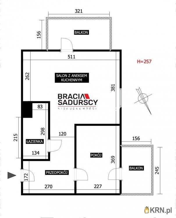 2 pokojowe, Kraków, Dębniki/Ruczaj, ul. Pszczelna, Mieszkanie  na sprzedaż