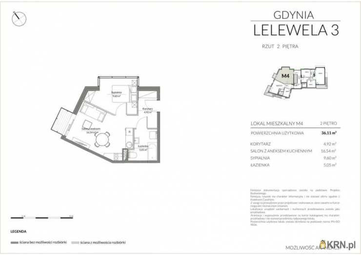 2 pokojowe, Mieszkanie  na sprzedaż, Gdynia, Śródmieście, ul. J. Lelewela