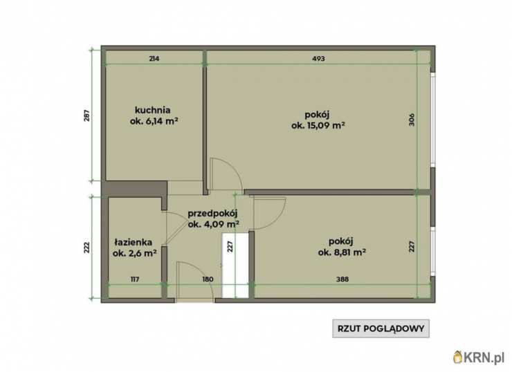 Mieszkanie  na sprzedaż, Kraków, Prądnik Czerwony, ul. Młyńska-Boczna, 2 pokojowe