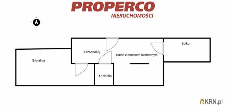Mieszkanie  do wynajęcia, Kielce, ul. K. Kaczyńskiego, 2 pokojowe