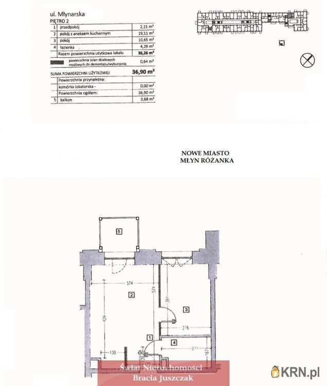 Wrocław, Psie Pole/Różanka, ul. , Mieszkanie  na sprzedaż, 2 pokojowe