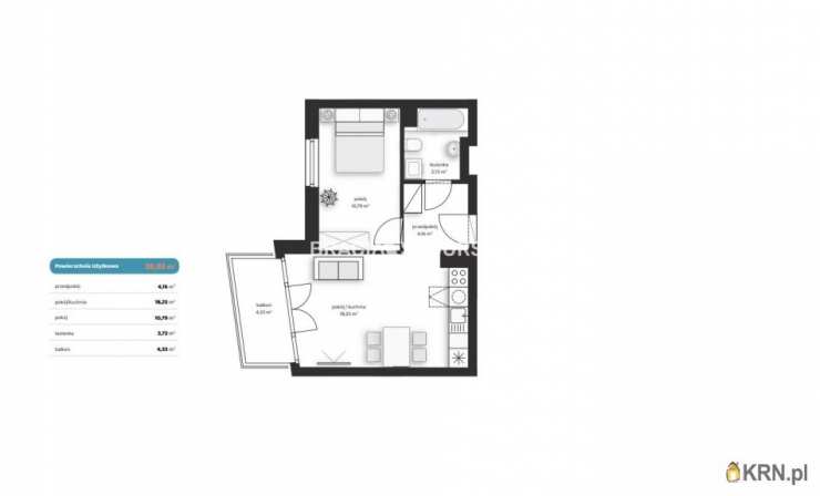 Kraków, Wzgórza Krzesławickie, ul. Polskich, Mieszkanie  na sprzedaż, 2 pokojowe