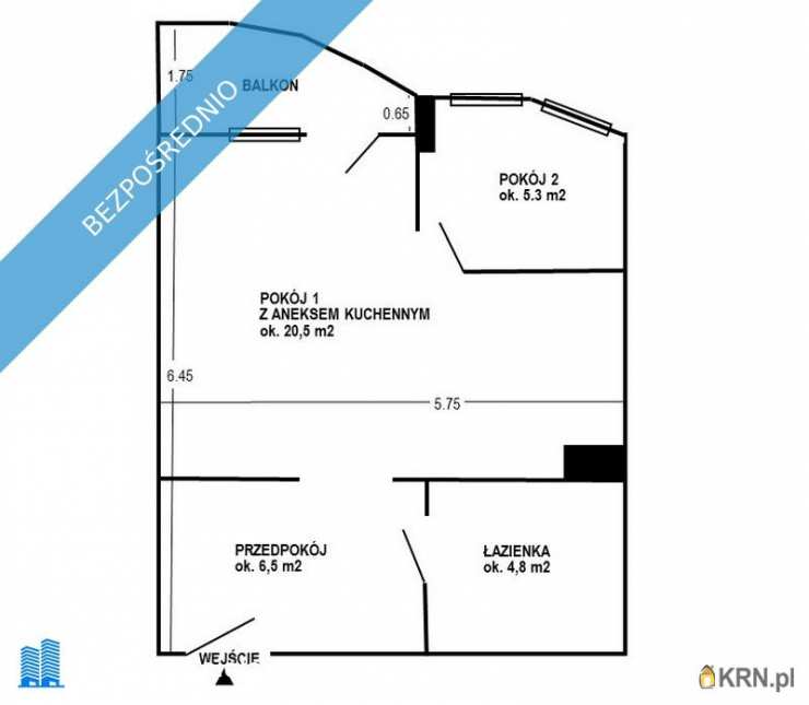 Dziwnów, ul. Wybrzeże Kościuszkowskie, Mieszkanie  na sprzedaż, 2 pokojowe