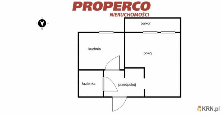 Kielce, ul. Wojska Polskiego, Mieszkanie  na sprzedaż, 1 pokojowe