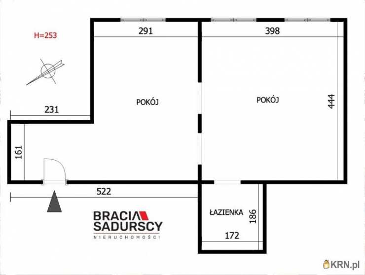 Kraków, Podgórze/Stare Podgórze, ul. Kalwaryjska, Mieszkanie  na sprzedaż, 2 pokojowe