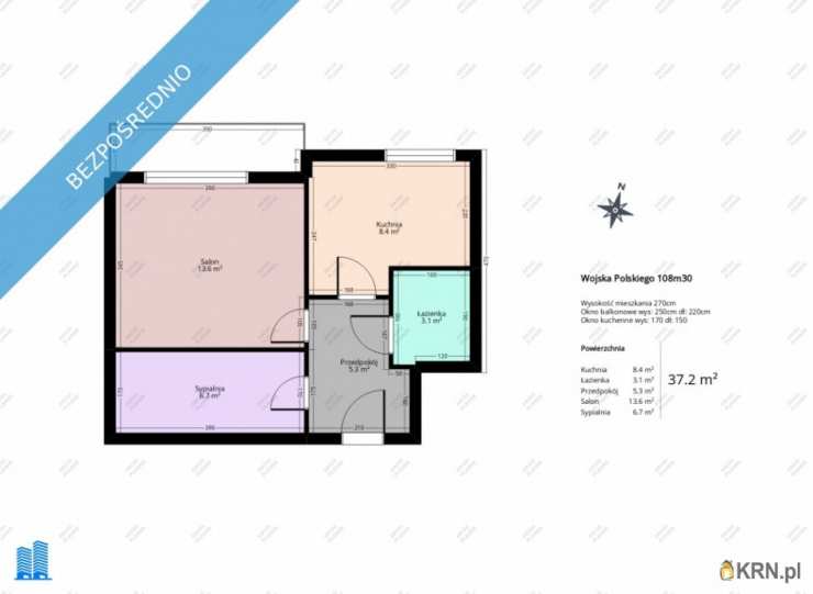 Łódź, Bałuty, ul. Wojska Polskiego, Mieszkanie  na sprzedaż, 1 pokojowe