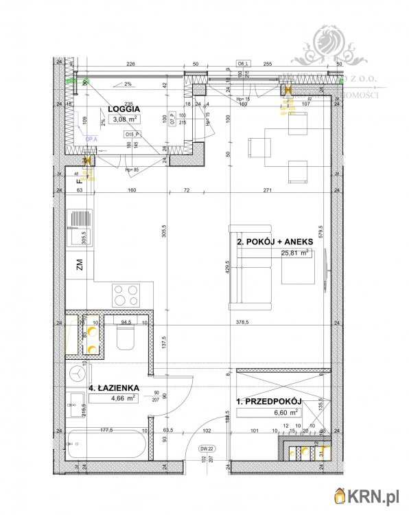 1 pokojowe, Wrocław, Krzyki, ul. , Mieszkanie  na sprzedaż