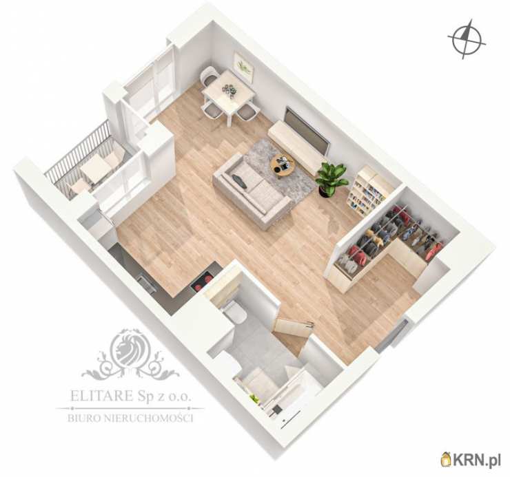 1 pokojowe, Mieszkanie  na sprzedaż, Wrocław, Krzyki, ul. 