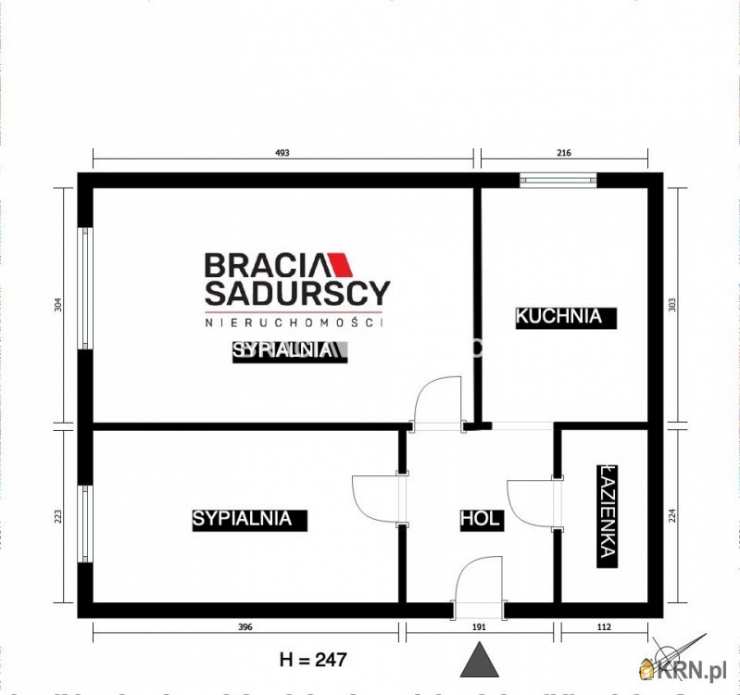 2 pokojowe, Kraków, Grzegórzki, ul. Pokoju, Mieszkanie  na sprzedaż