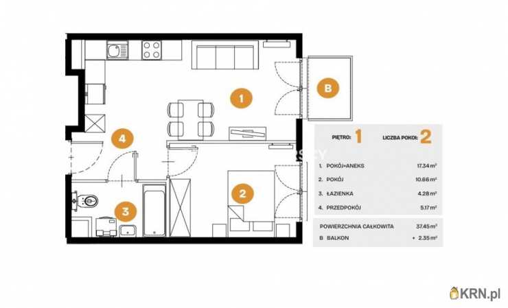 Kraków, Bronowice, ul. Na Błonie, Mieszkanie  na sprzedaż, 2 pokojowe