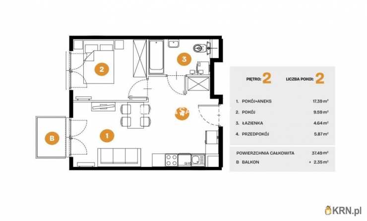 Kraków, Bronowice, ul. Na Błonie, Mieszkanie  na sprzedaż, 2 pokojowe