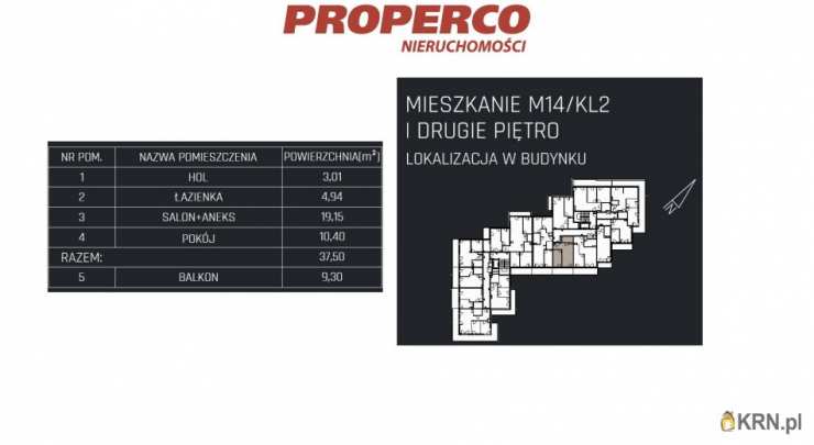2 pokojowe, Mieszkanie  na sprzedaż, Jędrzejów, ul. 