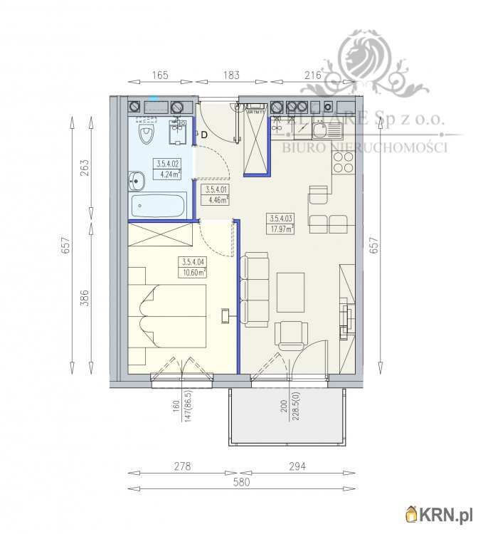 2 pokojowe, Mieszkanie  na sprzedaż, Wrocław, Krzyki, ul. 