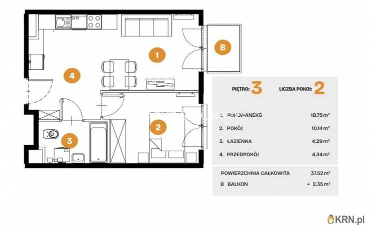 Kraków, Bronowice, ul. Na Błonie, Mieszkanie  na sprzedaż, 2 pokojowe