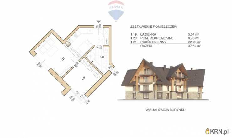 Zakopane, ul. , Mieszkanie  na sprzedaż, 1 pokojowe