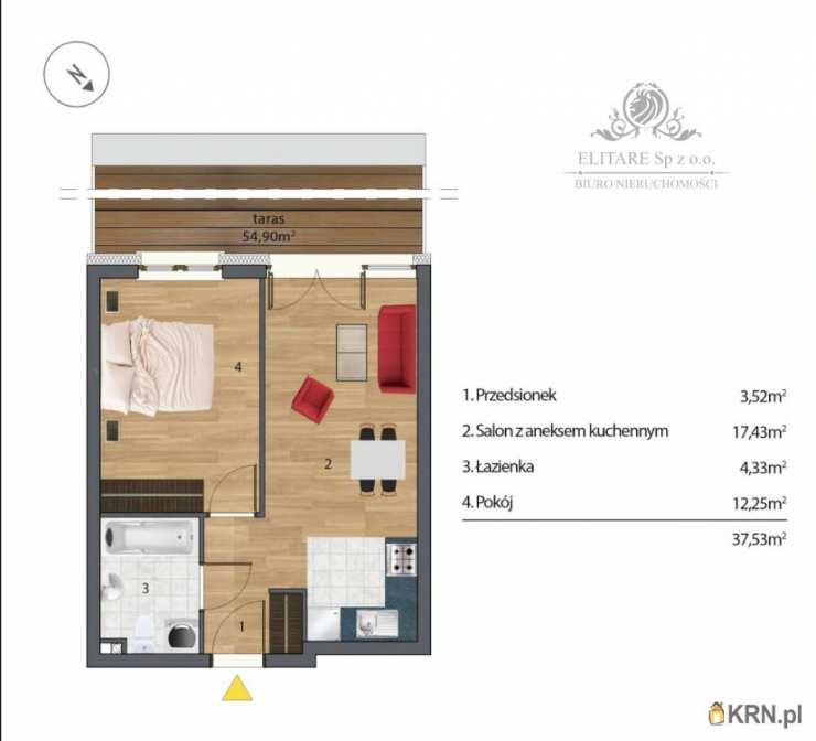 Wrocław, Krzyki, ul. , 2 pokojowe, Mieszkanie  na sprzedaż