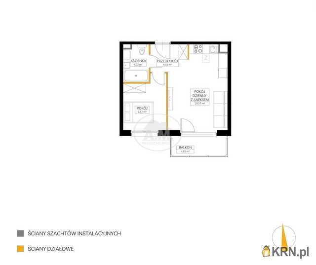 Mieszkanie  na sprzedaż, Wrocław, Fabryczna/Maślice, ul. Rędzińska, 2 pokojowe